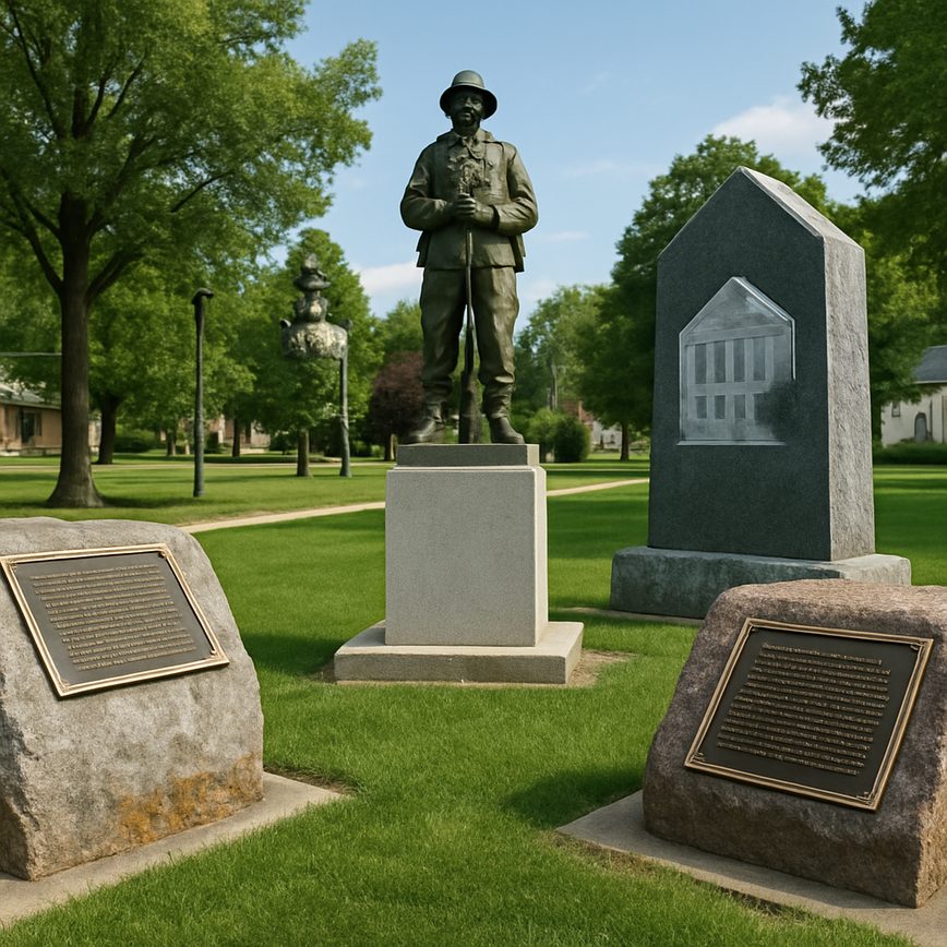 Community memorials in Holland Indiana